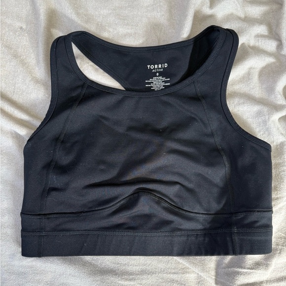 TORRID Low Impact Longline Sports Bra Performance Core Black Womens Size 0 Large - Picture 6 of 7